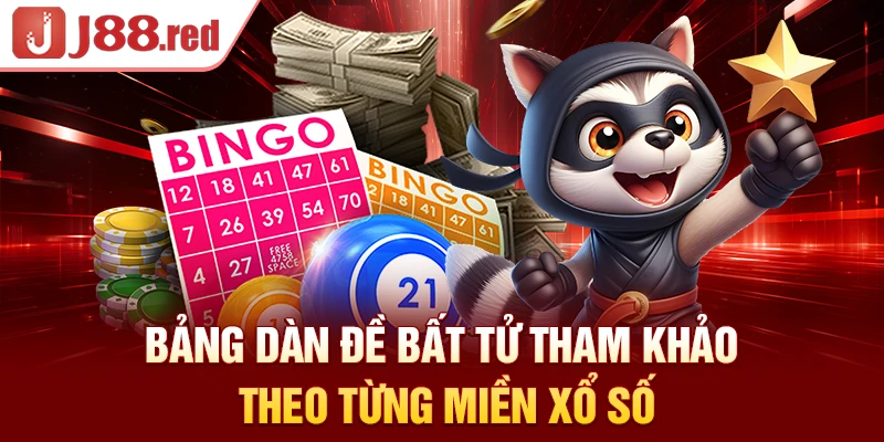 Bảng dàn đề bất tử tham khảo theo từng miền xổ số