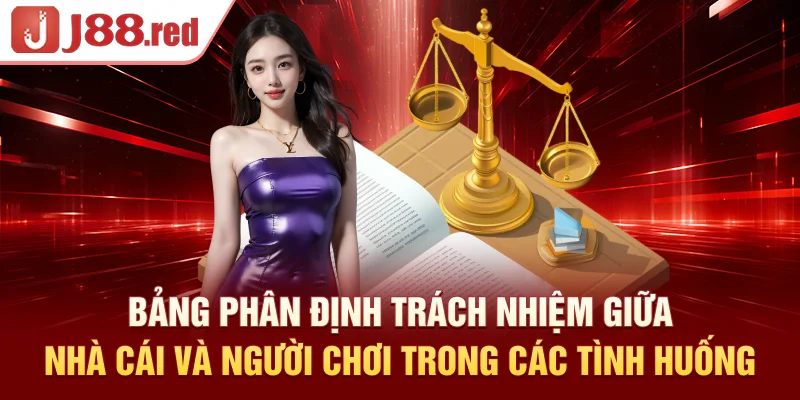 Bảng phân định trách nhiệm giữa nhà cái và người chơi trong các tình huống