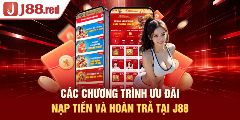 Các chương trình ưu đãi nạp tiền và hoàn trả tại J88